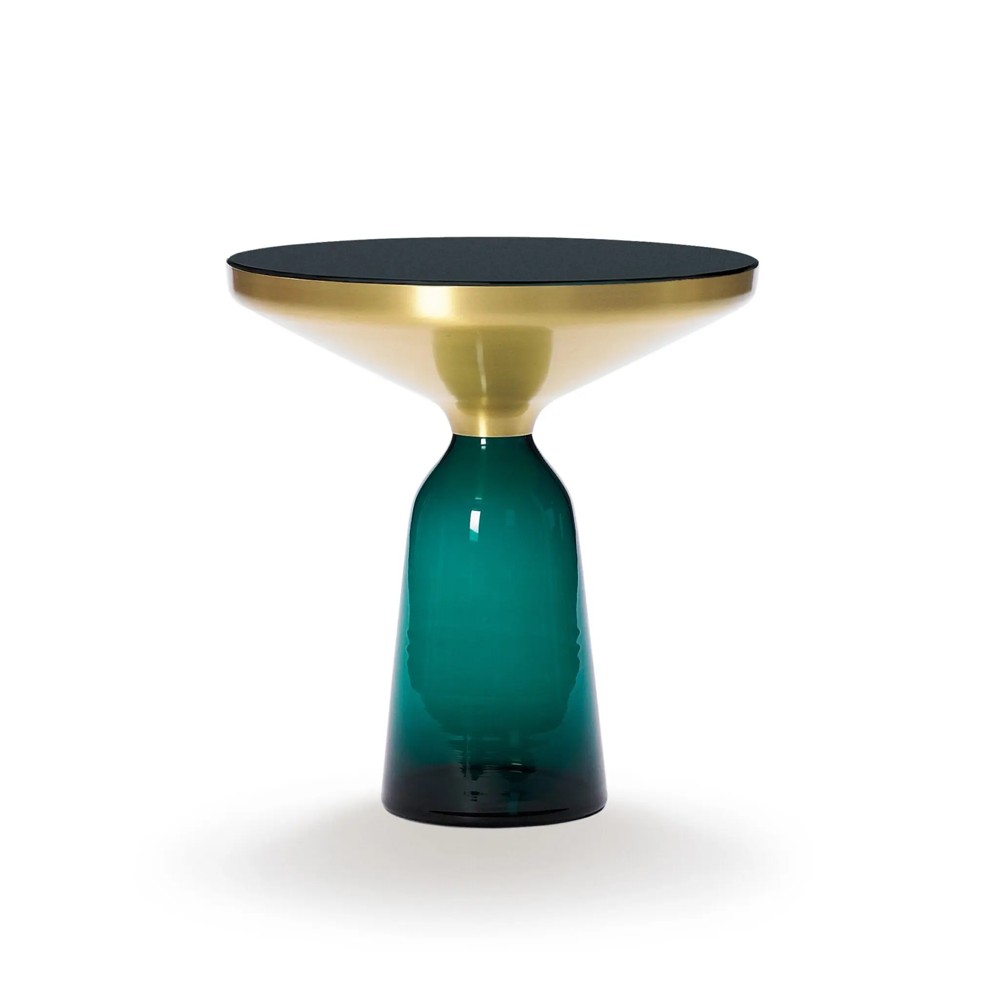 ClassiCon Bell Side Table - Design - Beistelltisch aus Glas und Messingplatte
