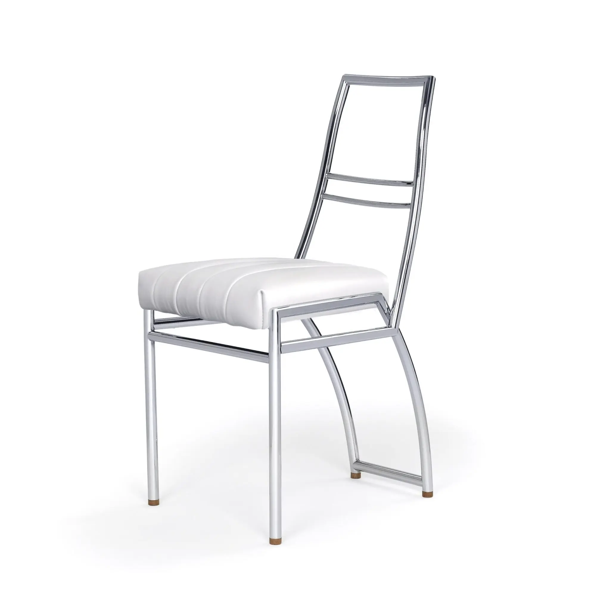 Aixia Chair aus massivem Hartholz mit Polyurethan gepolstert und Bezug aus Leder