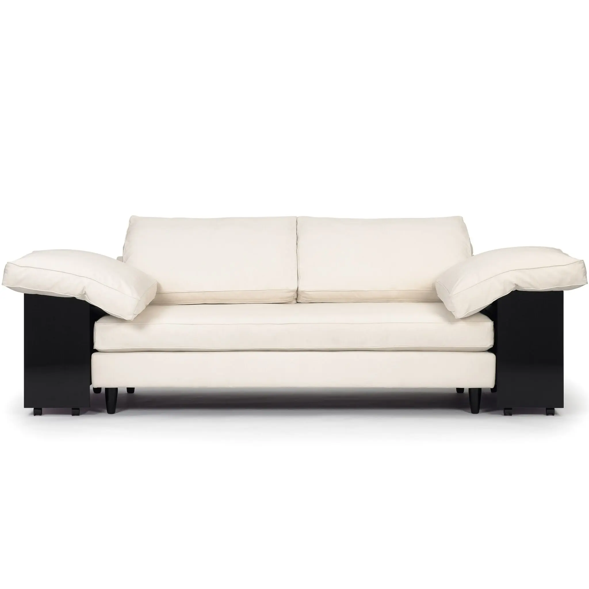 ClassiCon Lota Design-Sofa aus Leder mit Naturfederfüllung.