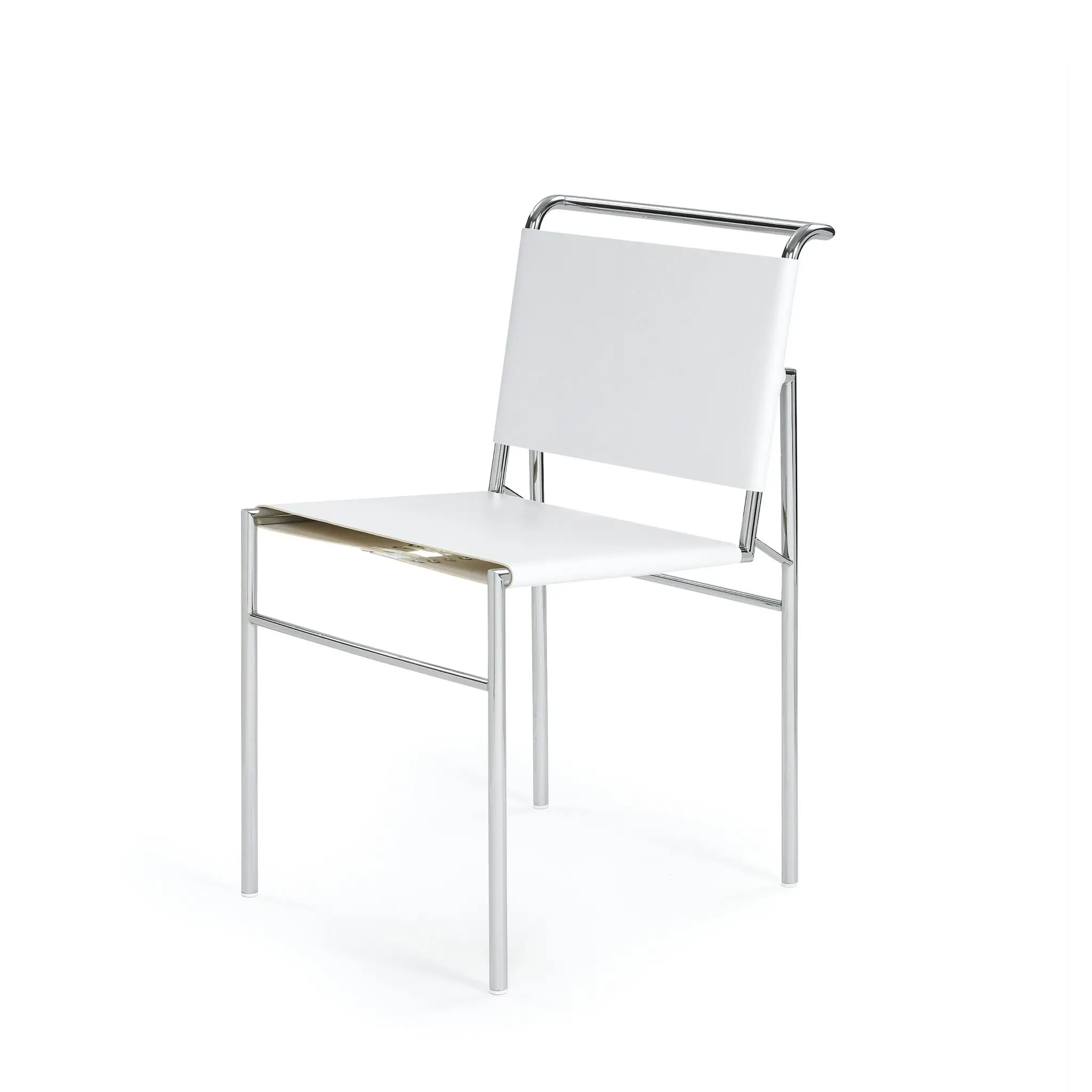 Roquebrune Chair aus hochwertigem Leder und verchromtem Gestell