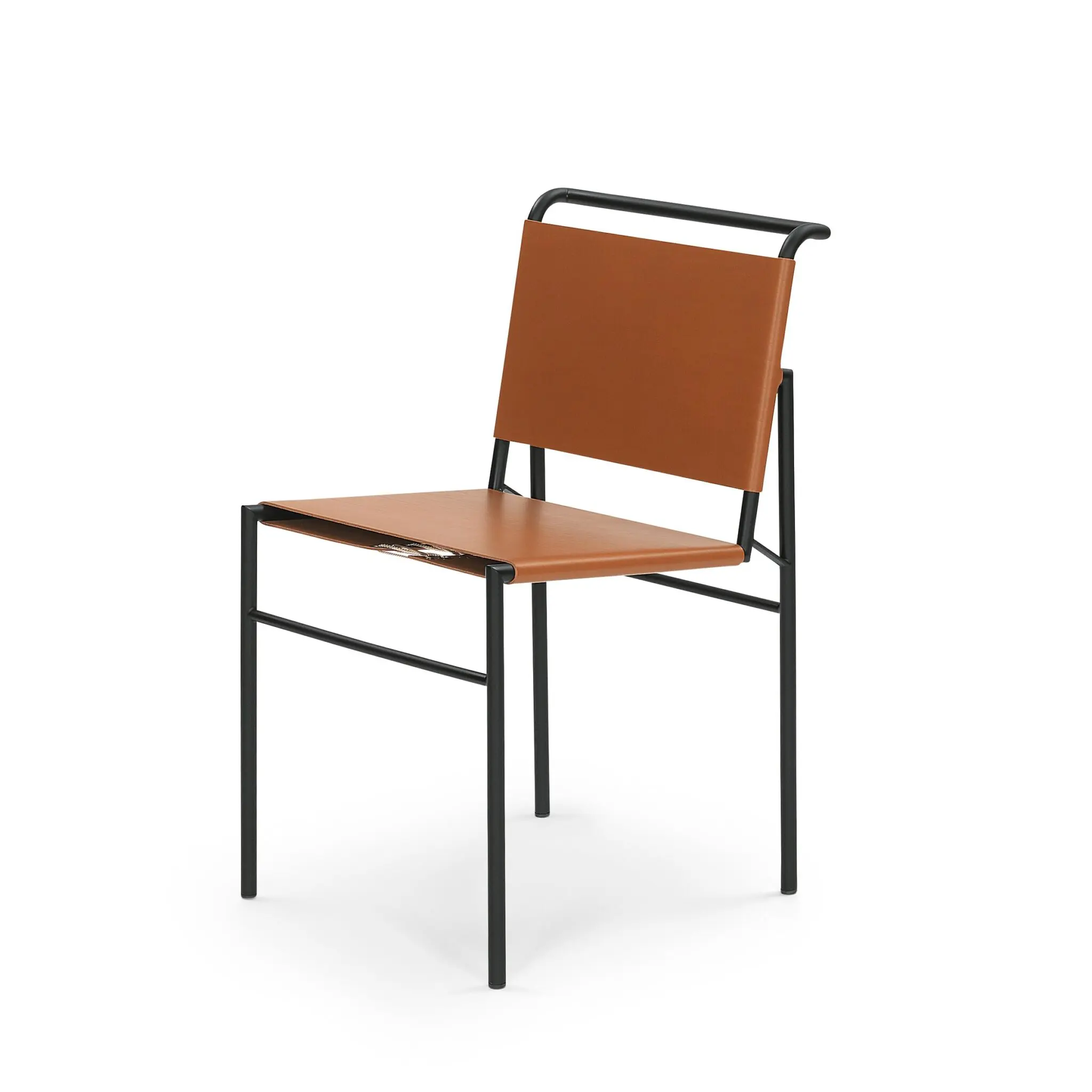 Roquebrune Chair aus hochwertigem Leder und verchromtem Gestell