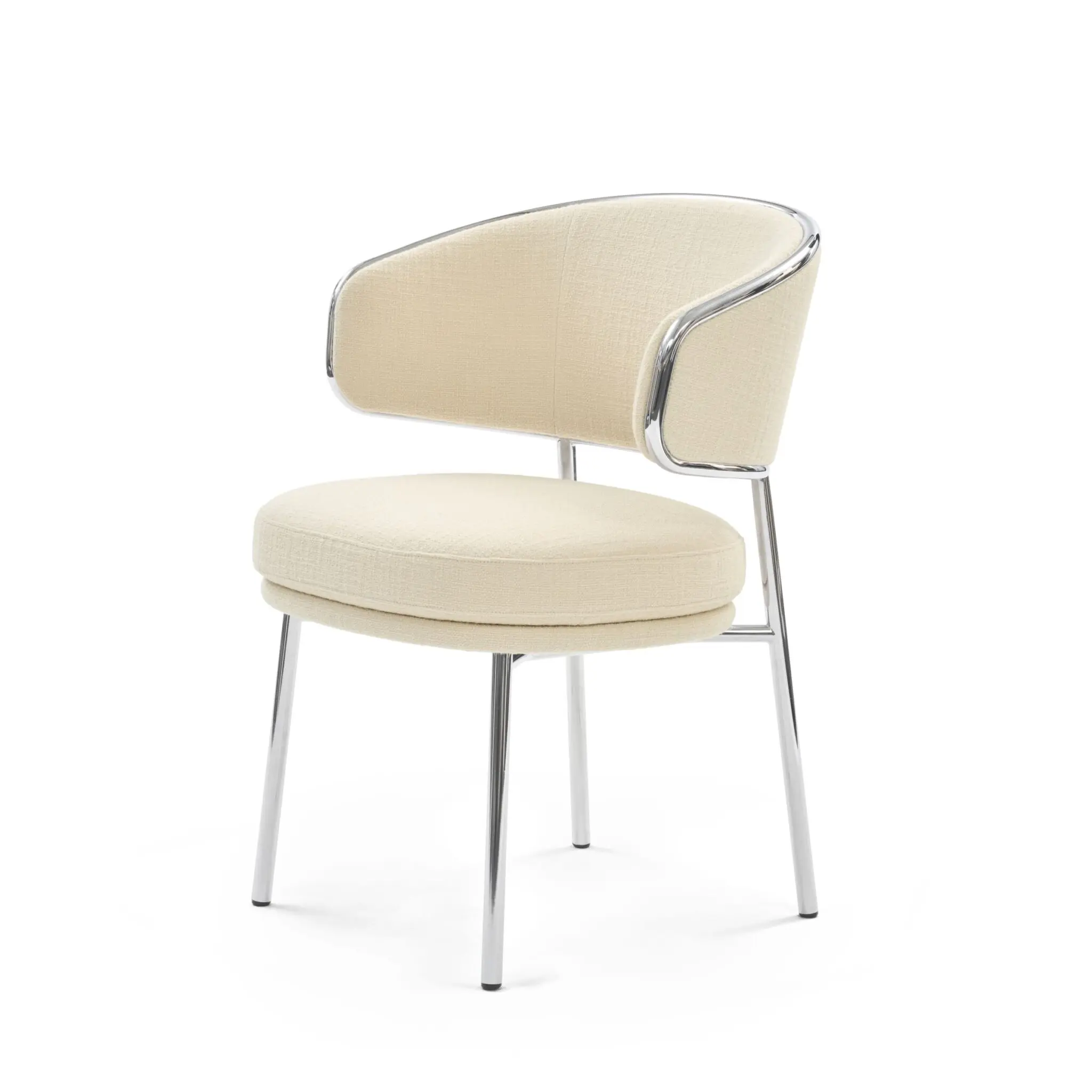 Aristo Armchair aus Polyesterwatte und mit Bezug aus Leder