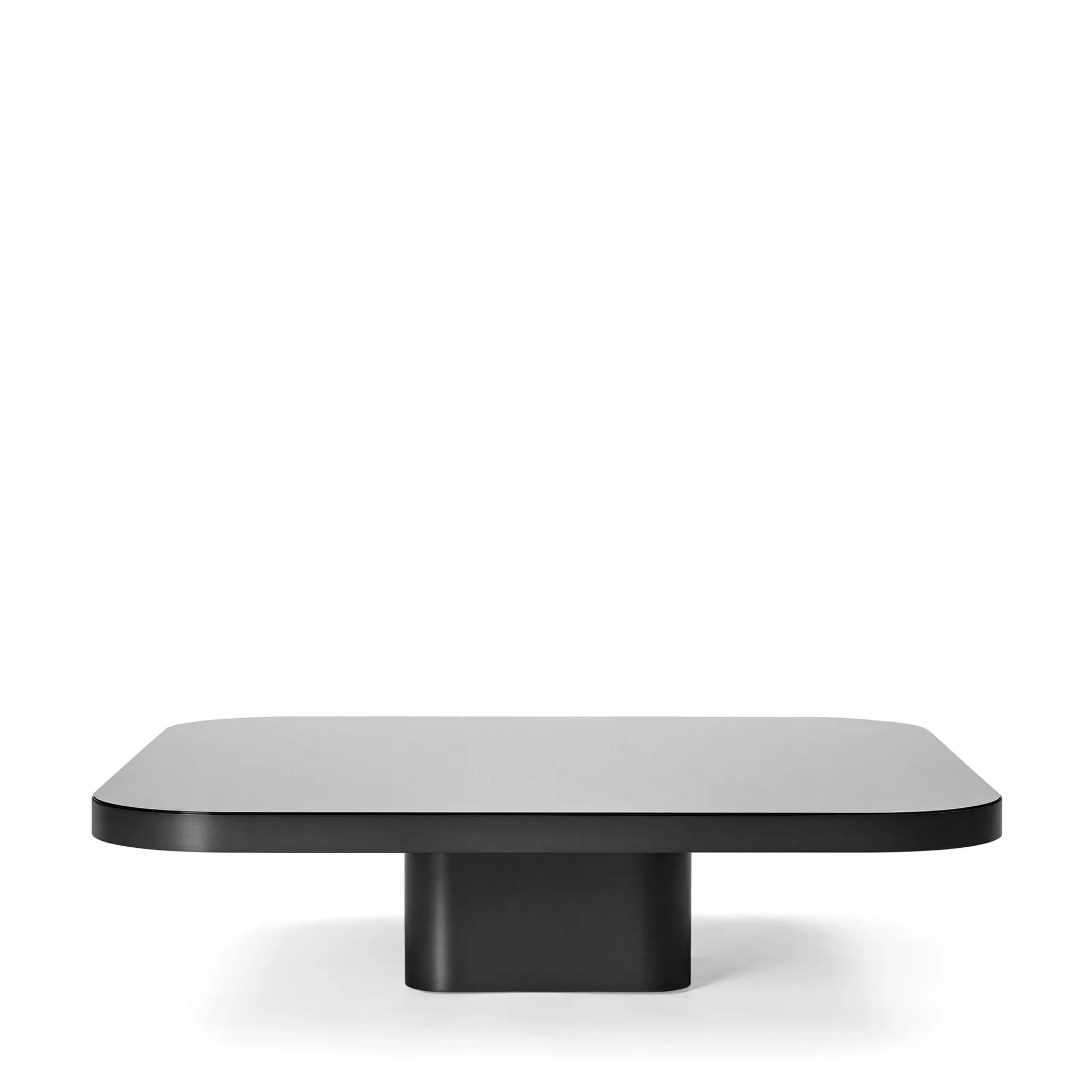 ClassiCon Bow Coffee Table No. 5 von Guilherme Torres – skulpturaler Couchtisch mit Metallkorpus und schwebender Tischplatte aus Glas oder Marmor, moderne Designvariante.